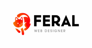  feral logo couleur typographie noire
